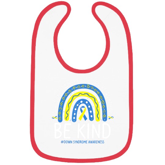 Be Kind Rainbow World Down Syndrome Awareness Day Bibs