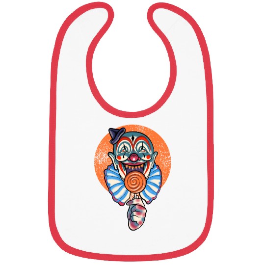 Horror Candy Corn Clown Bibs