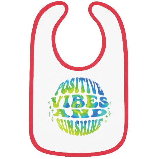 Positive Vibes and Sunshine Summer Party Bibs