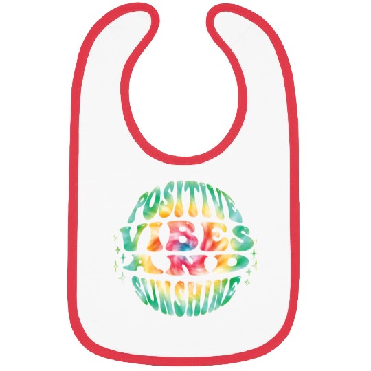 Positive Vibes and Sunshine Summer Party Bibs