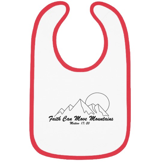 Faith Can Move Mountains Bibs