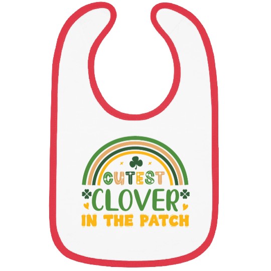 Cutest cloverStPatricks Bibs
