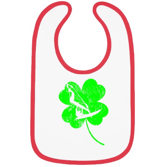Windsurfing St. Patrick's day shamrock Bibs