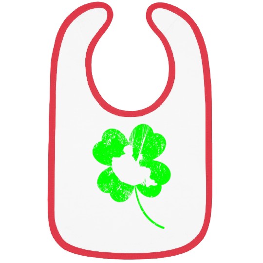 Paragliding St. Patrick's day shamrock Bibs