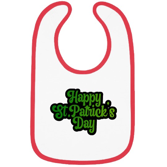 StPatricks day quote Typography Bibs