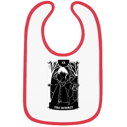 Anime Tarot Card The Hermit Occult Gothic Witch Bibs