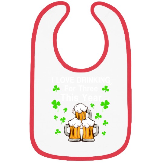 For Three Im Drinking St Patricks Day Men Pregnanc Bibs