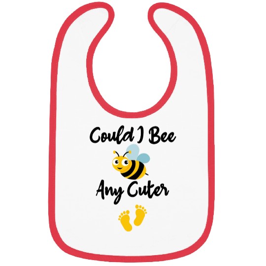 Could I Bee Any Cuter Bee baby gift, Funny Baby Bibs