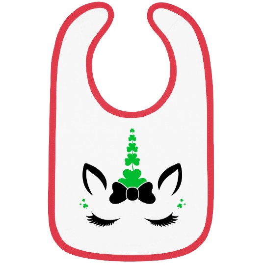 Vector Saint patrick s day unicorn design Bibs
