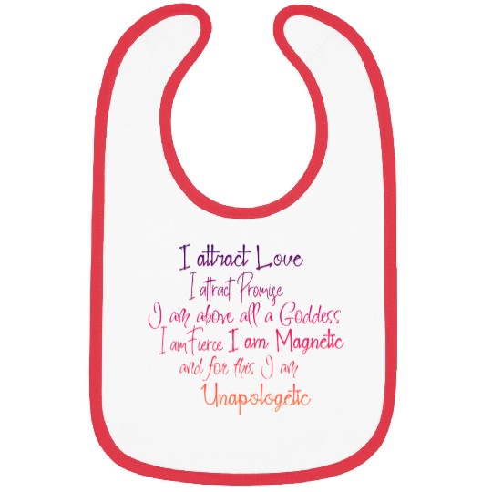 I am a Goddess-Self Love/Self Care Mantra Bibs