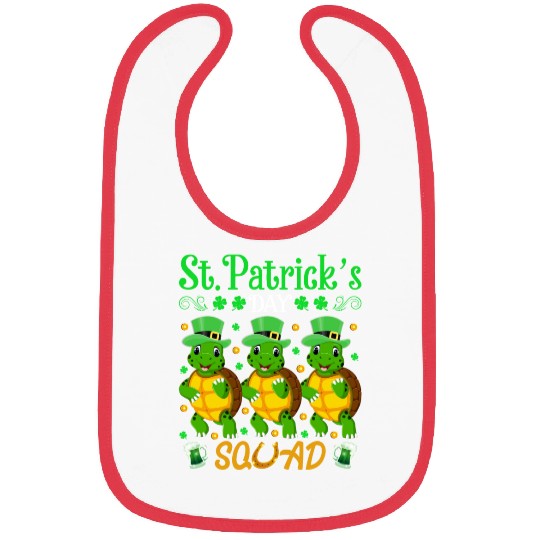 St. Patrick’s Day Squad Funny Turtle Lover Bibs