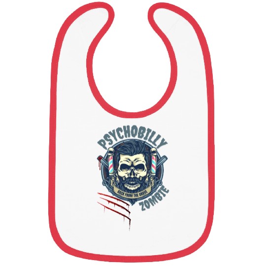 Psychobilly Zombie Retro Design Bibs