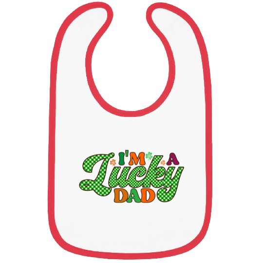 Im A Lucky Dad Sublimation Bibs