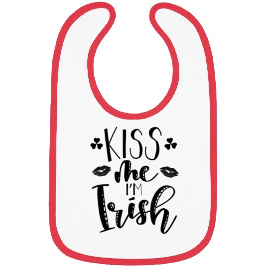 Kiss me Im Irish on Saint Patricks Day Bibs