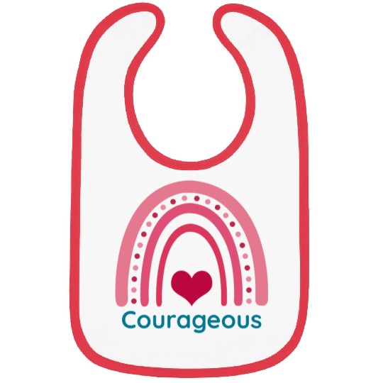 Courageous Viva Magenta Boho Rainbow Bibs