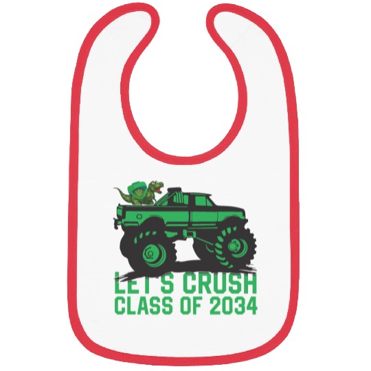 Lets crush class of 2034 dark green vehicle sketch Bibs