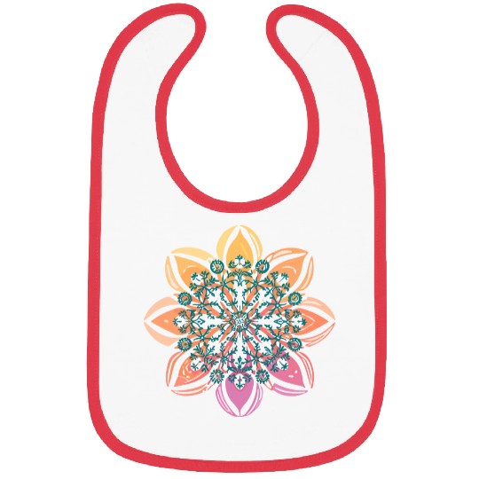mandala Clamber drawing Bibs