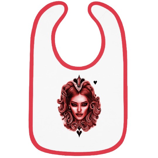 Playing Card Design - Hearts Bibs