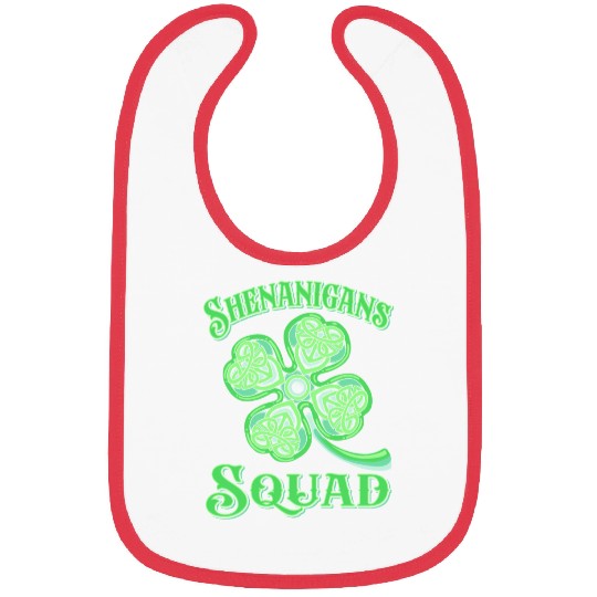 Shenanigans Squad Funny St Patricks Day Bibs