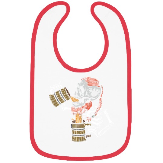 Drunk Viking Skeleton - Beer Bibs