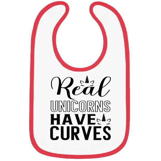 Real Unicorns Have Curves Bibs