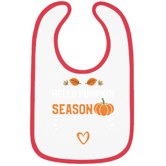 Hello Pumpkin Season - Pumpkin Bibs
