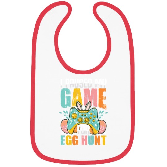 Happy Easter Motif Easter Eggs Funny Easter Bunny Bibs