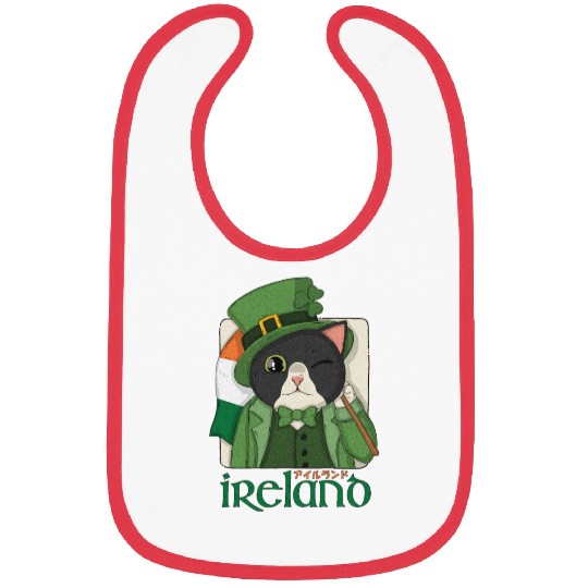 Ireland Tuxedo Cat Bibs