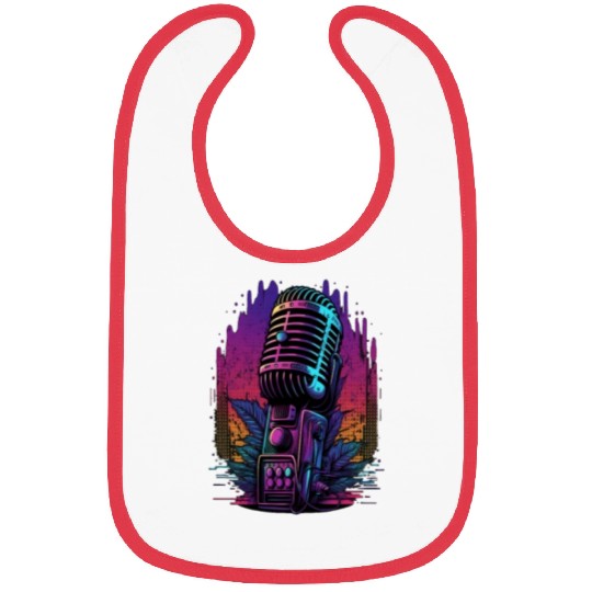 AV Technician Microphone Audio Visual Tech Sound Bibs