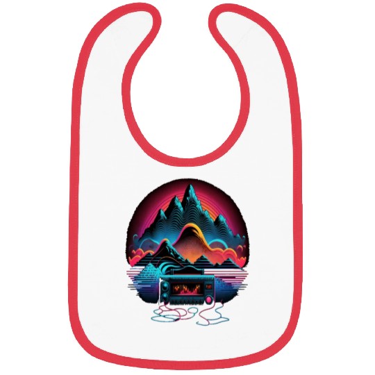 AV Technician Sound Waves Audio Visual Technology Bibs