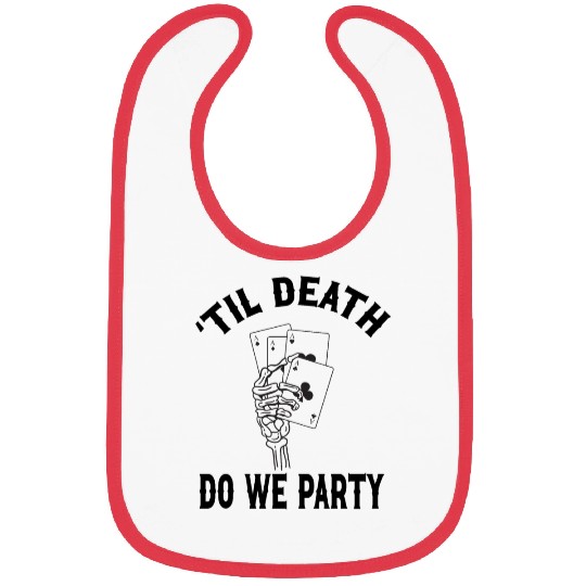 Gothic Wedding Til Death Do We Die Playing Cards Bibs