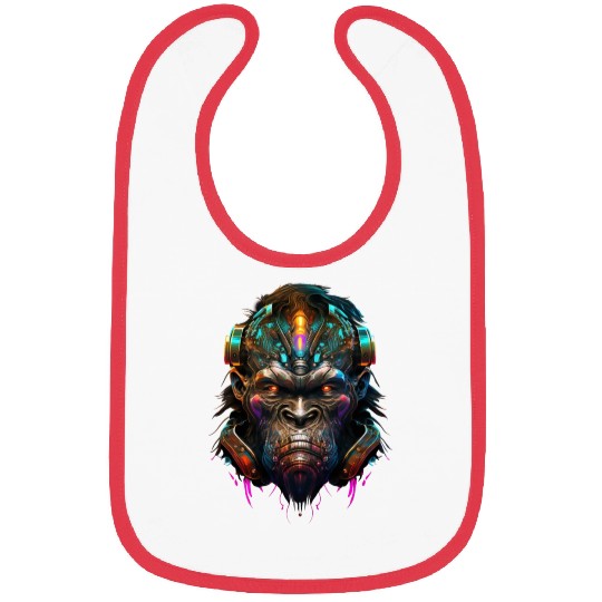 Gorilla Cyborg Bibs