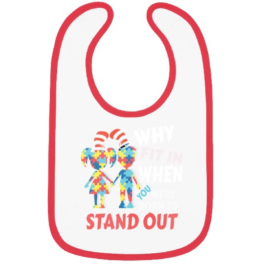 Why Fit In Autism Awareness Doctor Teacher Bibs