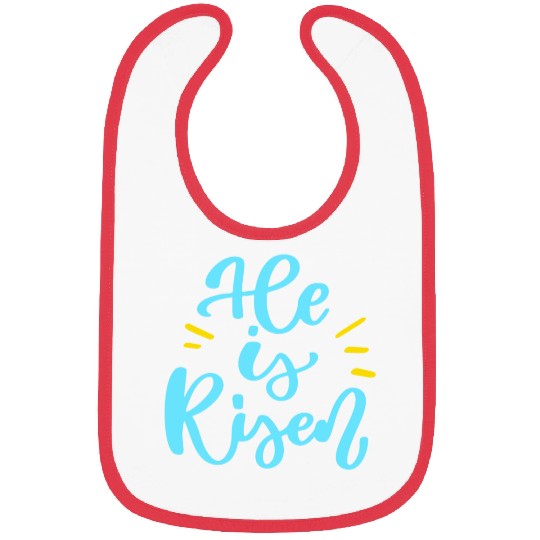 He Is Risen Religious Easter Bibs