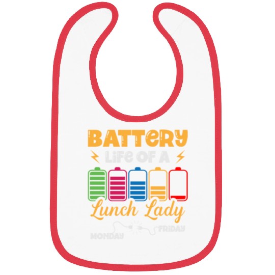 Battery Life Of A Lunch Lady Cafeteria Canteen Bibs
