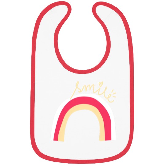 Rainbow, Smile, Positive Quote Bibs