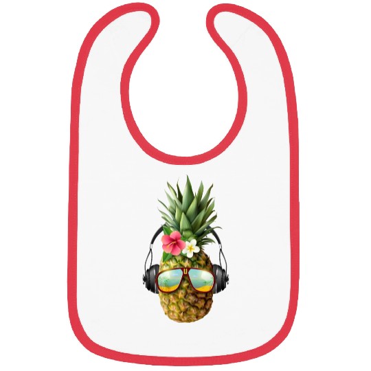 realistic pineapple concept Bibs