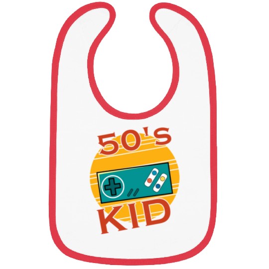 Gamer Kid Retro 50s 1950s Bibs