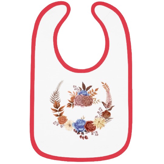 Pastel Flowers Bibs