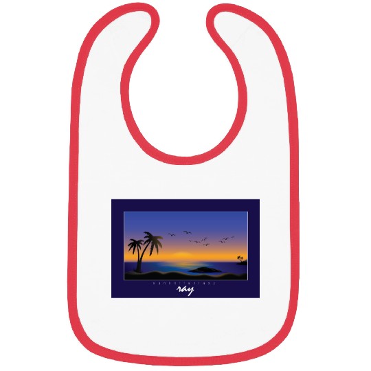 Sunset Fantasy View Bibs