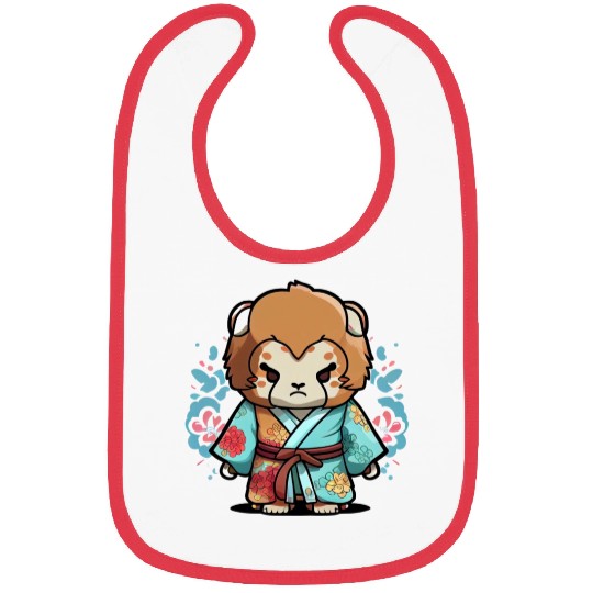 Lion kimono Bibs