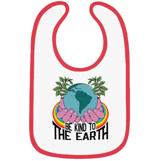Be Kind To The Earth Rainbow Natural Environment Bibs