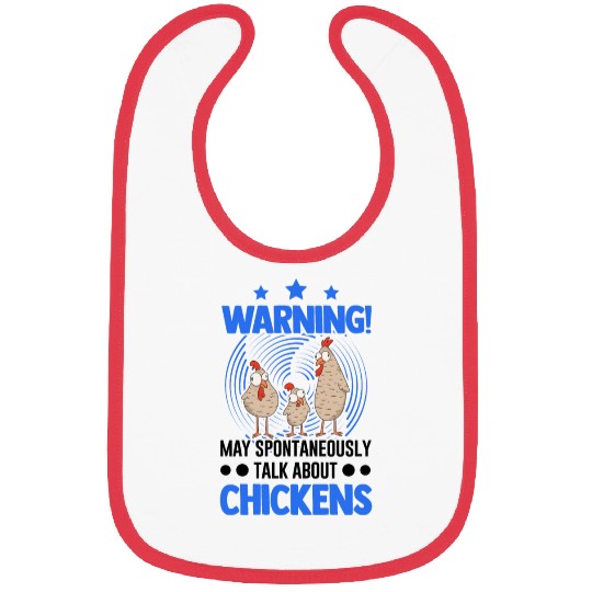 Warning Chickens Farmer Chicken Bibs