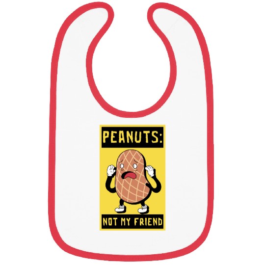 Peanuts Not My Friend Peanut Allergic Bibs