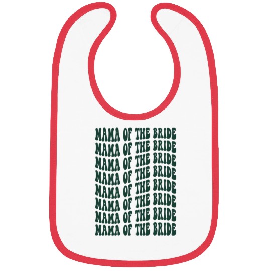 Mother of the Bride - Green Bridal Party Design Bibs