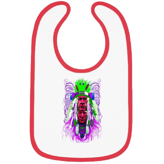Psychedelic Native Bibs