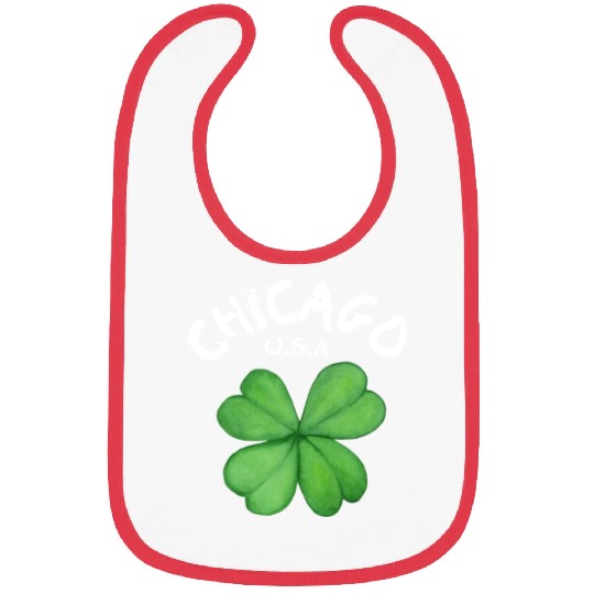 Womens Vintage Shamrock Chicago USA ST PATRICKS DA Bibs