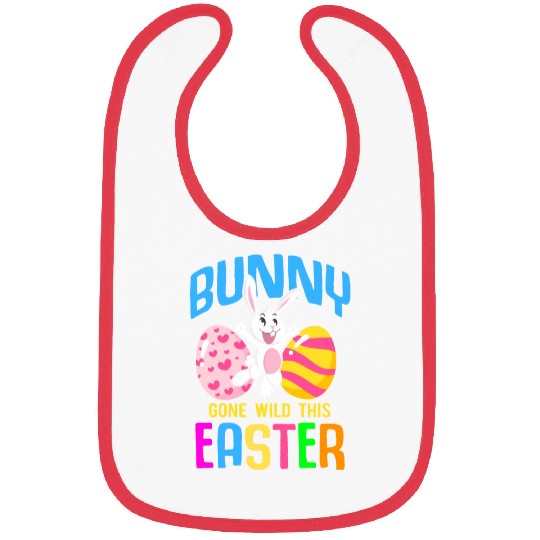 Easter Rabbit Easter Bunny Flowers Eggs Bibs