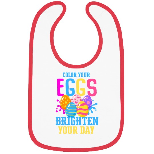Easter Colorful Egg Dye Rabbit Egg Hunt Bibs