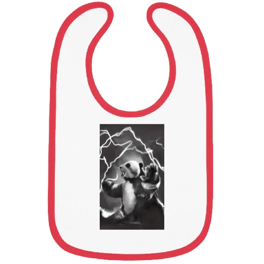 Lightning Bolt Panda Bibs